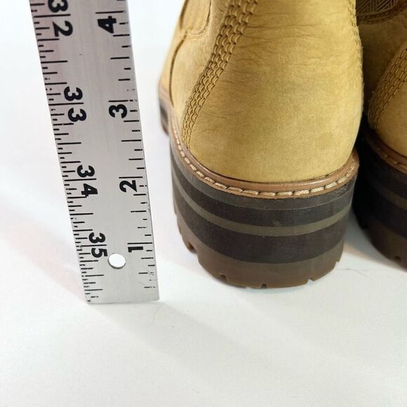 Timberland Boots Womens Size 8 Tan Suede Pull-On Chelsea - Picture 3 of 9